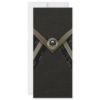 Black Damask All Occasion Party Invitations invitation