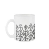 Black Damask Background for the DIY bride Mugs