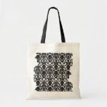 Black damask bags