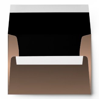 Black Damask Brown Envelopes envelope
