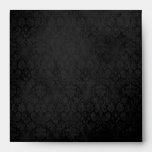 Black Damask Envelope-Square