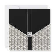 Black Damask Lace Diamond Wedding Invitations invitation