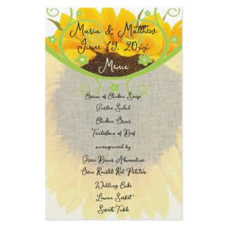 Black Damask Red Trim Wedding Menu stationery