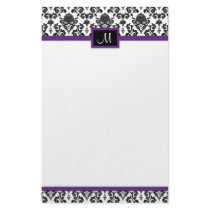 Black Damask stationery by PMCustomWeddings Black Damask stationery
