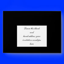 Black Damask Wedding Invitation Envelope