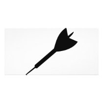 black dart icon photo cards