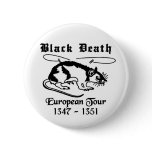 Black Death Pinback Buttons