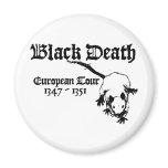 Black Death European Tour Fridge Magnet