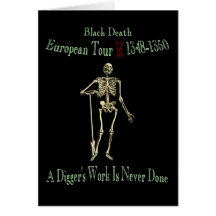 Black Death European Tour Olde Font Card