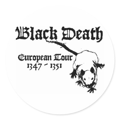 Black Death European Tour Stickers by PreciousDesigns