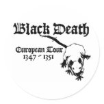 Black Death European Tour stickers