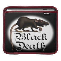 Black Death Rat iPad Sleeves