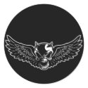 Black Death Skull stickers by vicevoices Black Death Skull stickers