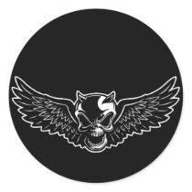 Black Death Skull stickers