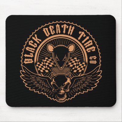 Black Death Tire Co. -Or Mouse Pad by vicevoices