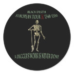 Black Death World Tour Round Sticker