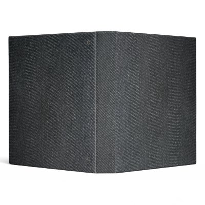 Black Denim 3 Ring Binder by RemusCB