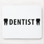 black dentist teeth mouse mat