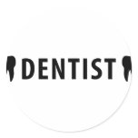 black dentist teeth stickers