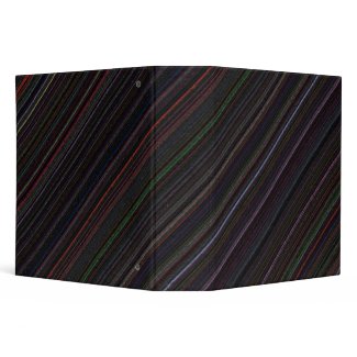 Black Diagonal Technostripe 2 inch Binder binder