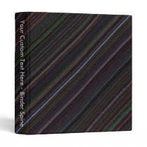 Black Diagonal Technostripe Binder 1 inch template binders