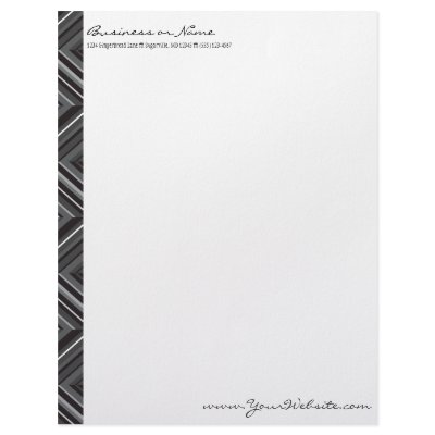 Black Diags Letterhead by creativetaylor