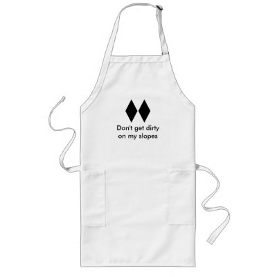 Black Diamond Apron for Women by mgoshgar