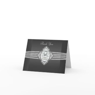 Black Diamond Thank You Cards card