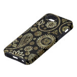 Black Diamonds And Gold Vintage Floral Paisley iPhone 5 Cover