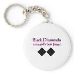 Black diamonds are a girls best friend keychains