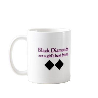 Black diamonds are a girls best friend mugs by weeteeshirts