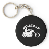 Black  Dilligaf Chopper Keychain