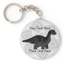 Black Dino Keychain