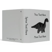 Black Dinosaur Binder by Customizables Black Dinosaur Binder