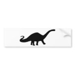 black dinosaur icon bumper sticker