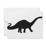 black dinosaur icon personalized invites