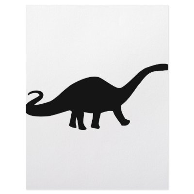 black dinosaur icon customized letterhead by TomaniacLines