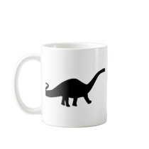 black dinosaur icon mugs