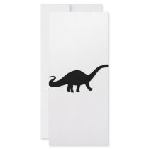 black dinosaur icon rack cards