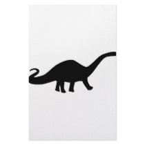 black dinosaur icon stationery