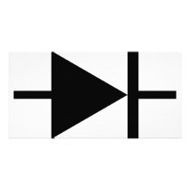 black diode icon photo cards