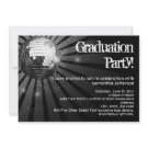 Black Disco Ball Graduation Party Invitations invitation