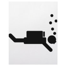 black diver icon letterhead