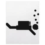 black diver icon letterhead design
