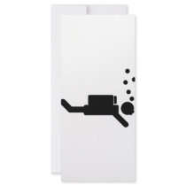 black diver icon rack cards