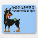 Black Doberman Mousepad