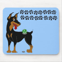 Black Doberman Mousepad