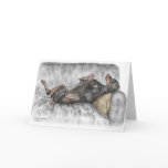 Black Doberman Pinscher Guard Dog Cards