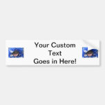 Black Dog Nose with Blue Tinsel Tongue Out Bumper Sticker