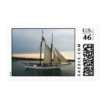 Black Dog Schooner at Martha's Vineyard Postage Stamp